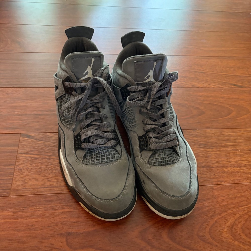 Jordan 4 Retro Cool Grey 2019 Sneakers Grey Nubuck 308497-007 Size 13